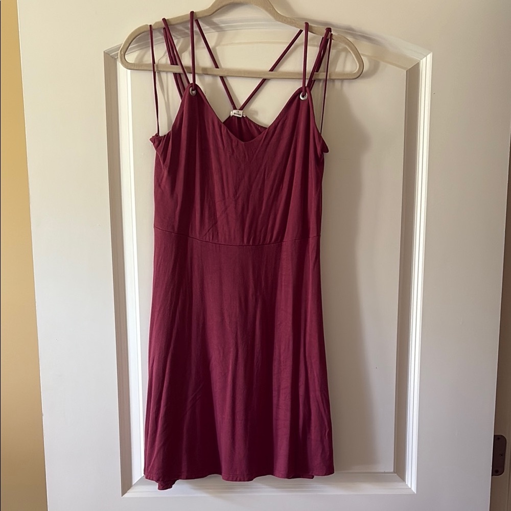 Garage Mauve Strappy Skater Dress
